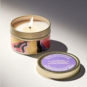 UO Home Pink Grapefruit Artist Tin Candle